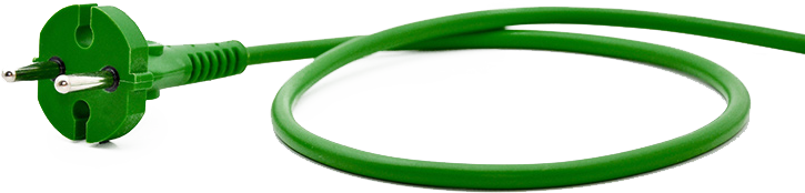 grünes Kabel